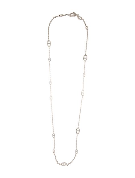 hermes necklace price japan|Hermes long silver necklace.